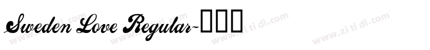 Sweden Love Regular字体转换